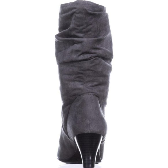 Aerosoles Gray Suede Mid-calf Slouch Boots, Size 7 - Picture 6 of 12